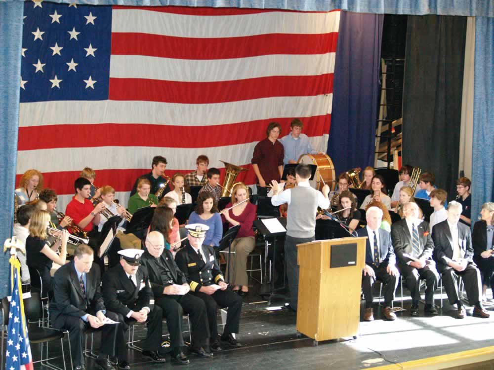 Hingham High School Band Play Armed Forces Medley